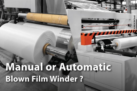 Manual Single Winder vs. Automatic Single Winder | Blown Film Machine